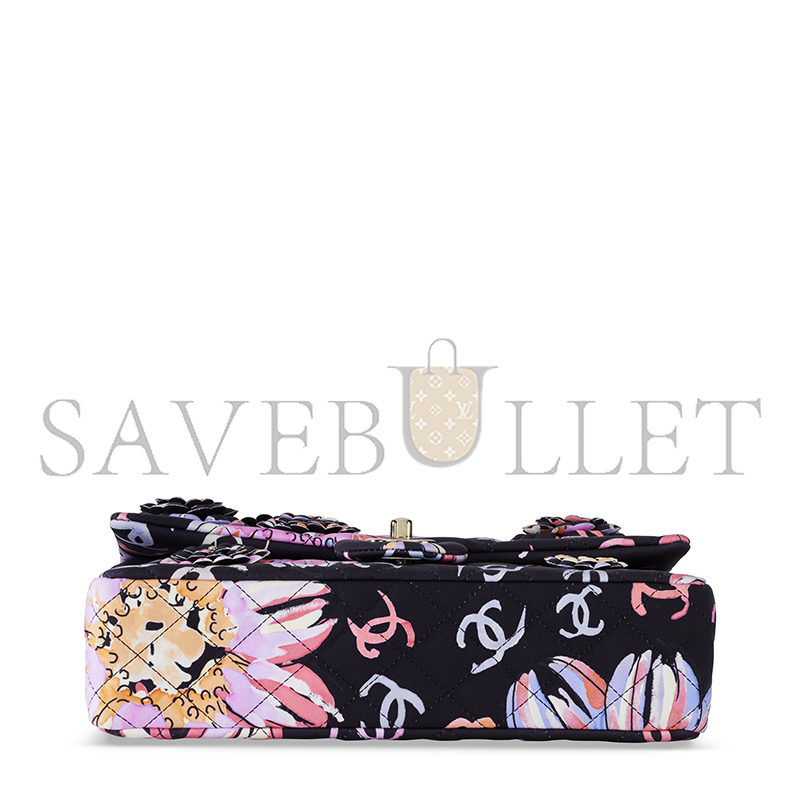 CHANEL CAMELLIA FLAP SHOULDER BAG (25*14*6cm)